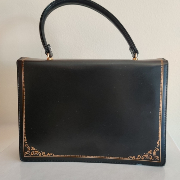 SOLD Grace Kelly leather box purse - Picture 7 of 12